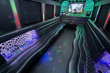 Coeur dAlene Limo Bus Interior